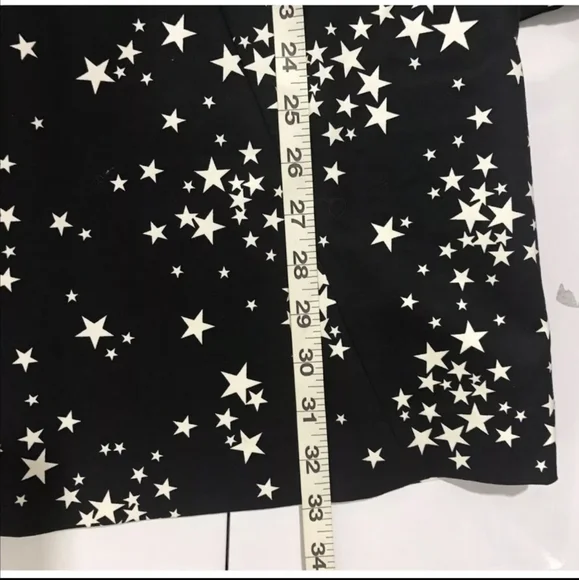 Kate Spade Black and White Star Long Sleeve Dress - Picture 6 of 6